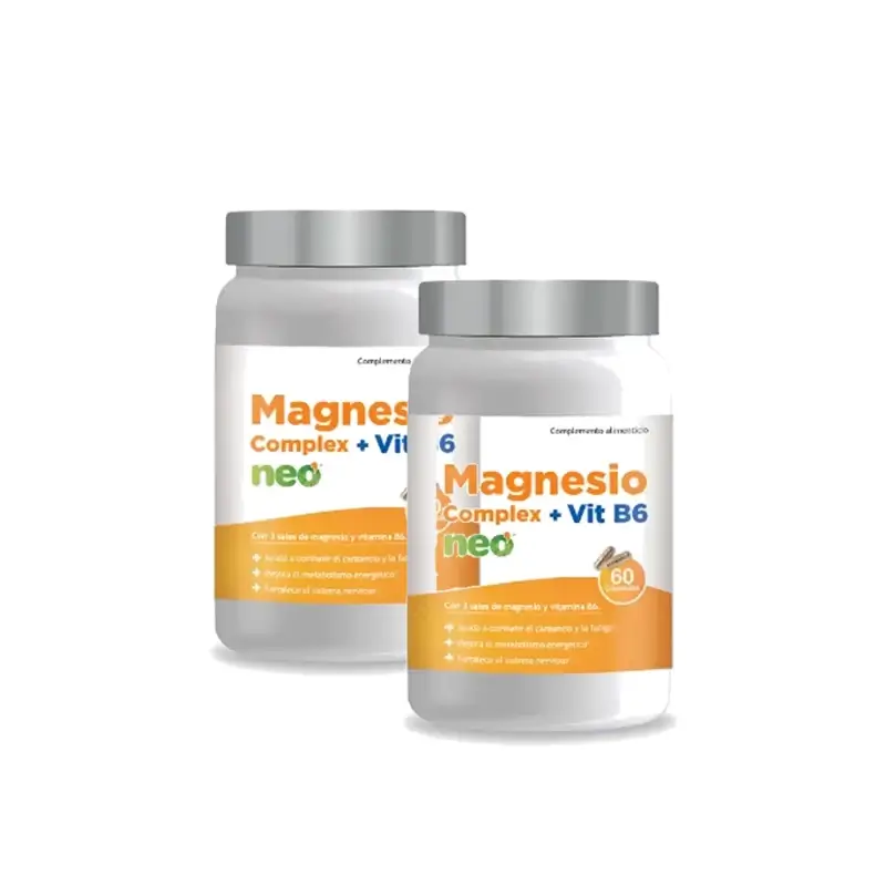Neo Magnesio Complex + Vitamina B6, 60 cápsulas, embalagem de 2