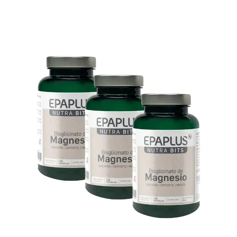 Epaplus Nutrabits Magnésio, 120 cápsulas, embalagem de 3