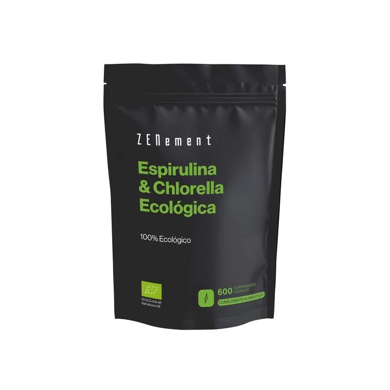 Zenement Organic Spirulina and Chlorella, 600 tablets