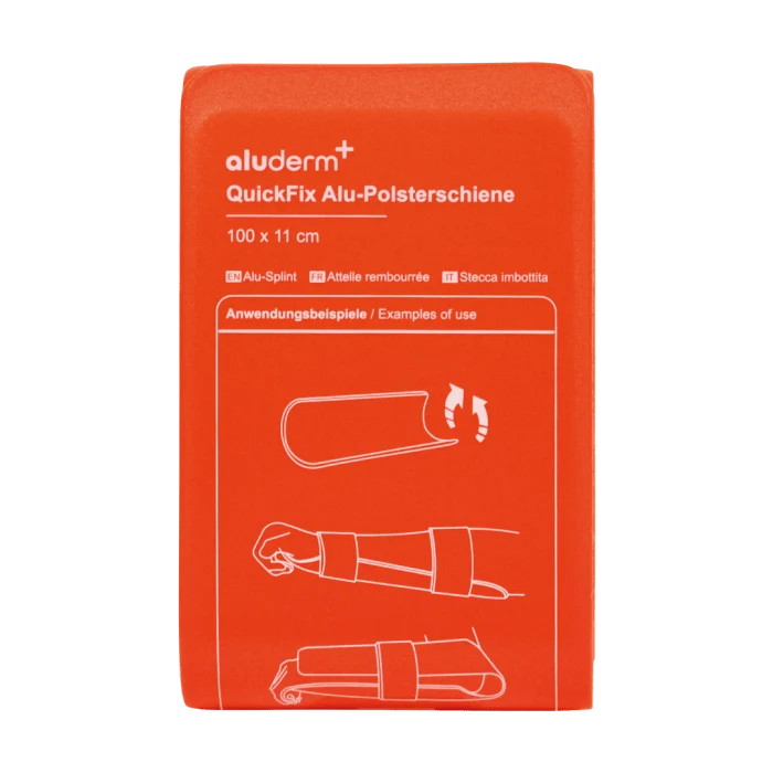 QuickFix aluminium klädselskena stor 100 x 11 cm | Förpackning (1 st)