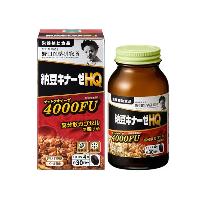 Noguchi Nattokinase HQ | Premium Japanese Natto Supplement for Circulation Support