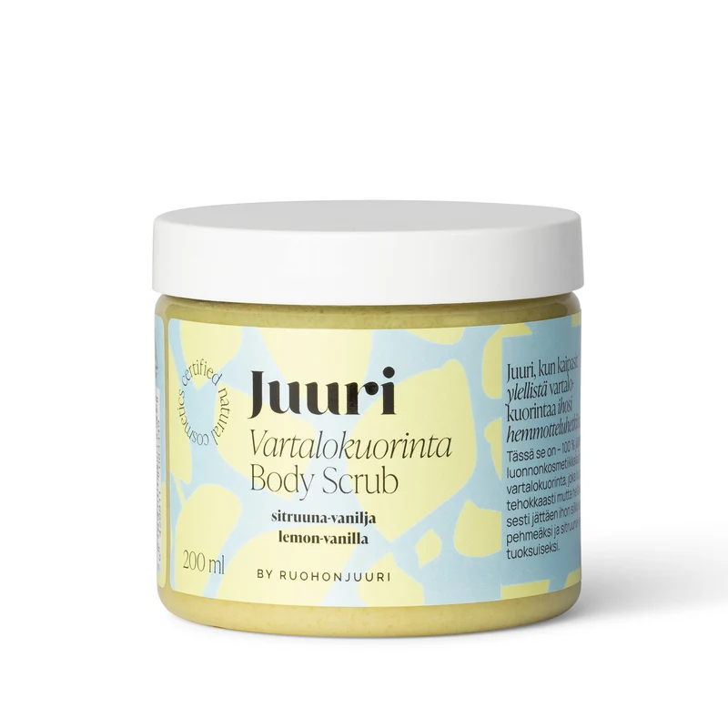 Juuri Body Scrub, lemon-vanilla, 200 ml