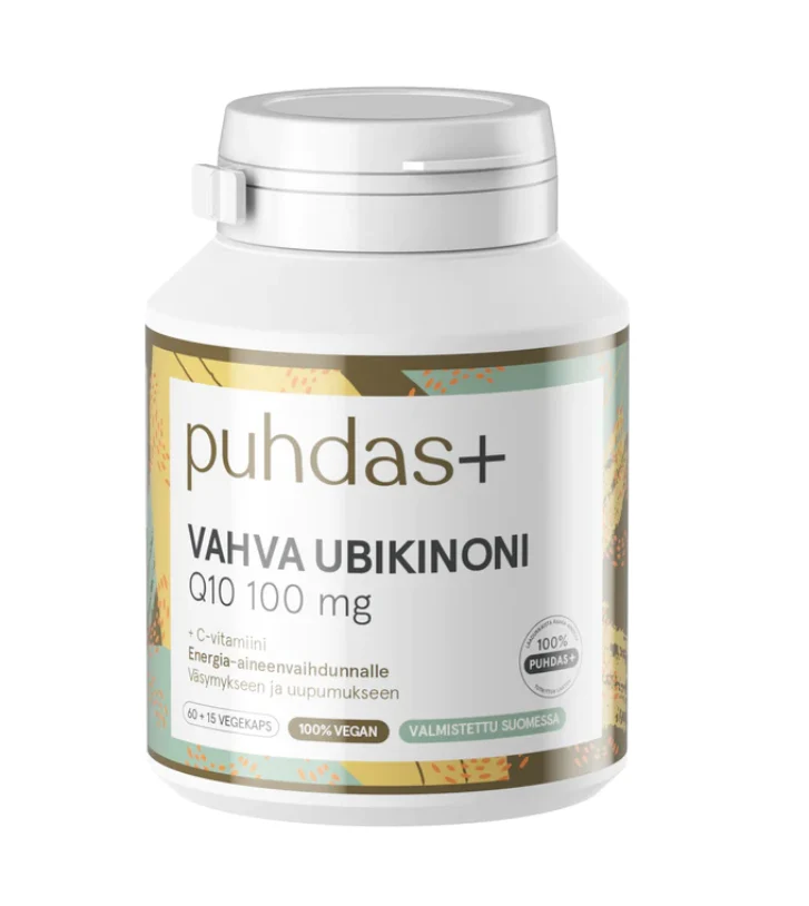 Ubikinon, koenzym CoQ10 + C-vitamiini 60 kaps.
