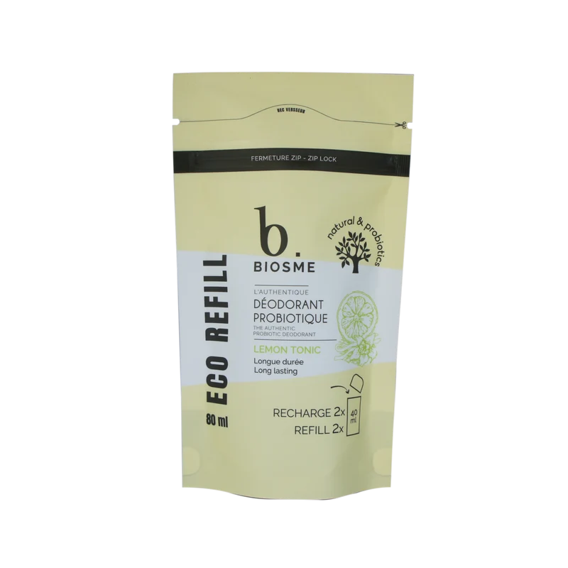 Biosme Deo Lemon Tonic refill 80ml, deodorantpåfyllning