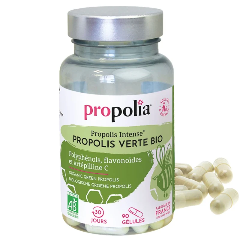 Propolia grön propoliskapsel 90 kapslar. Ekologisk