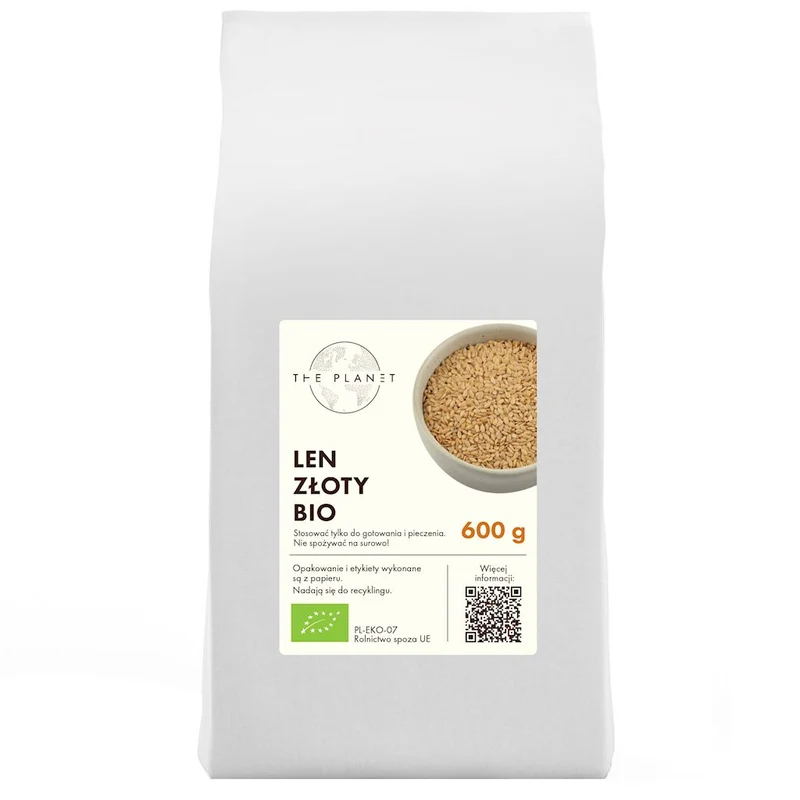 GOLDENE LEINEN (LEINSAMEN) BIO 600 g – THE PLANET MHD: 11-2026