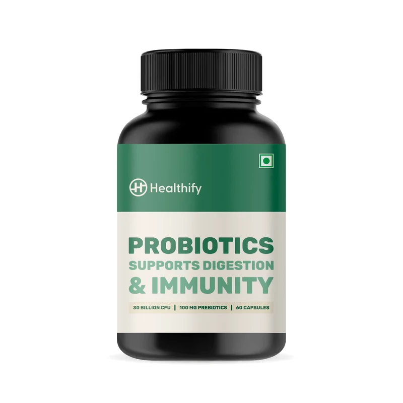 Pre & Probiotic Capsules (100% Veg)