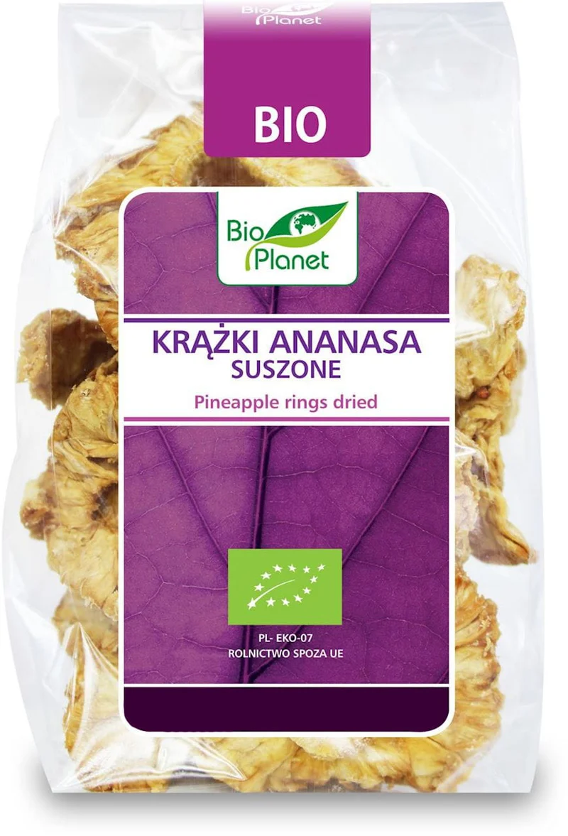 GETROCKNETE ANANASRINGE BIO 100 g – BIO PLANET MHD: 10-2026