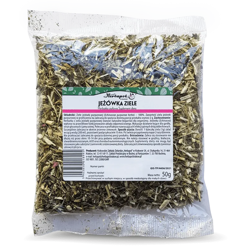 Echinacea-Kraut 50 g HERBAPOL MHD: 10-2026