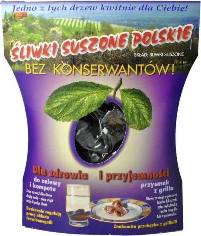 Getrocknete Pflaumen ohne Konservierungsstoffe, 200 g, Kalejdoskop MHD: 10-2026