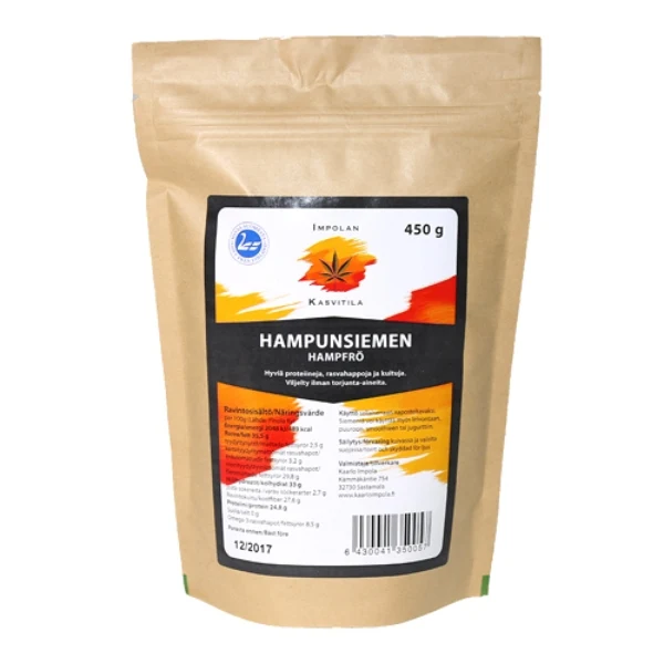 Hampafrö, hel, 300 g