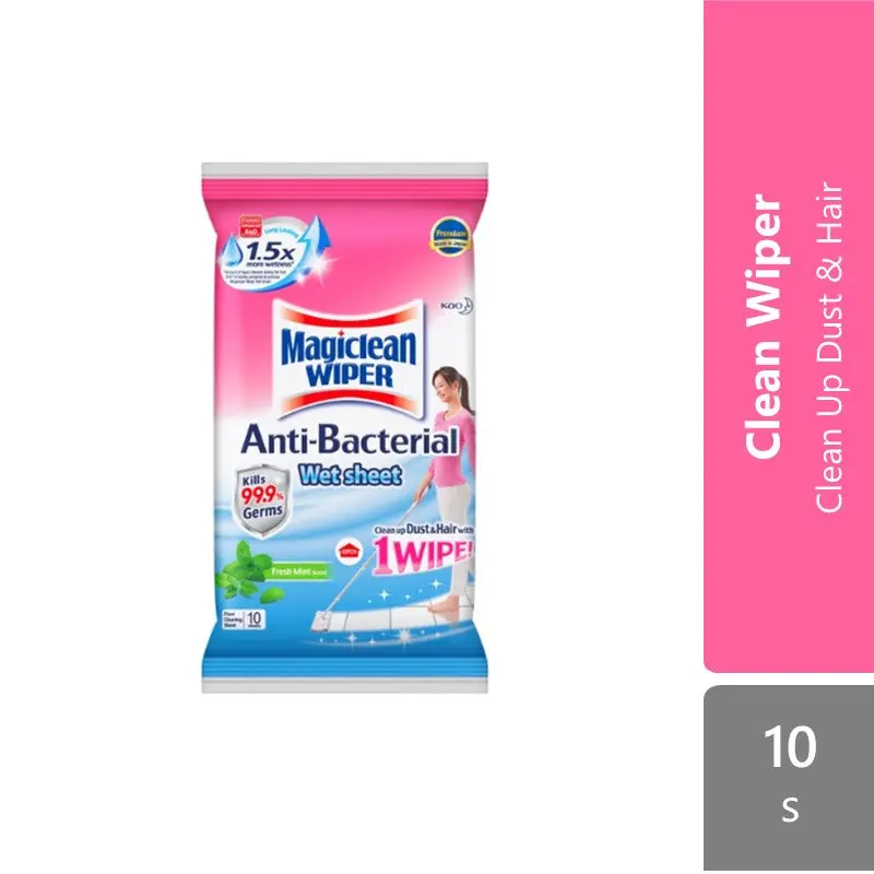 Magiclean Wiper Wet Sheet Mint 10s