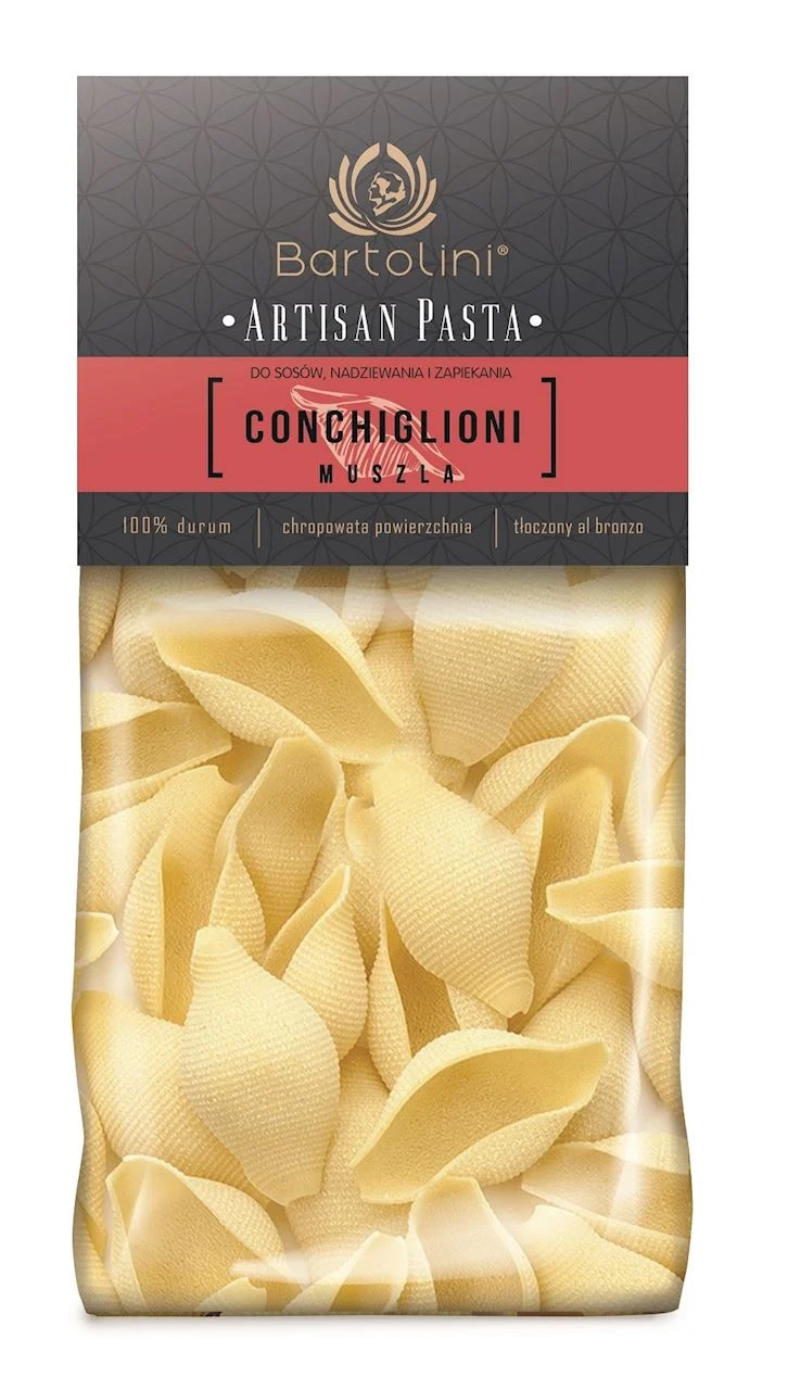 MAKARON (SEMOLINES) CONCHIGLIONI MUSZLE 300 g - BARTOLINI (ARTISAN PASTA)