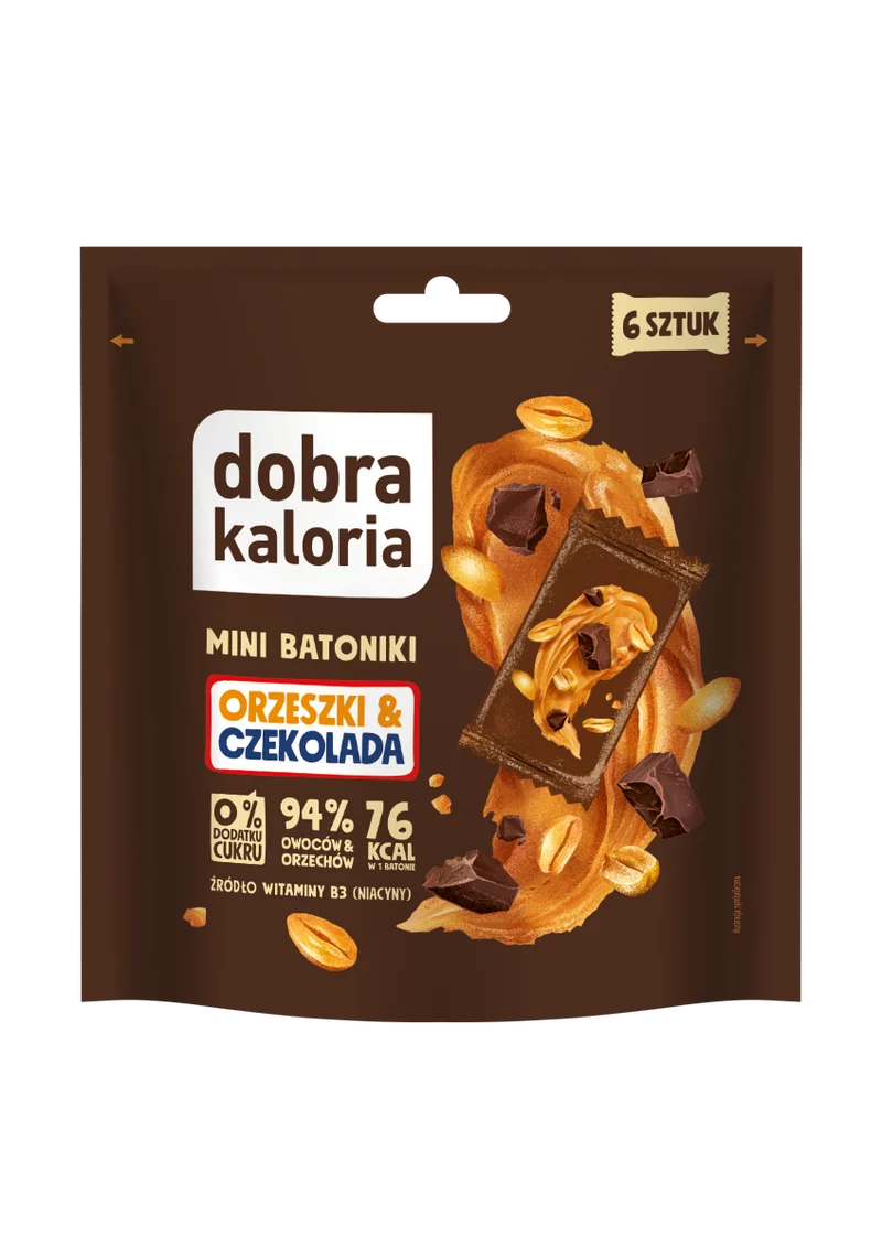 MINI NUTS & CHOCOLATE BATTONS OHNE ZUCKERZUGABE (6 x 18 g) 108 g - GUTE BALANCE