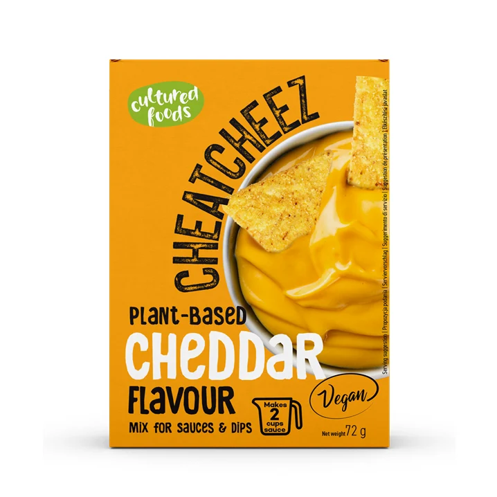 GUELFENFREIE VEGAN CHEDDAR SAUCE ODER DIP 72 g - KULTURIERTE NAHRUNGSMITTEL