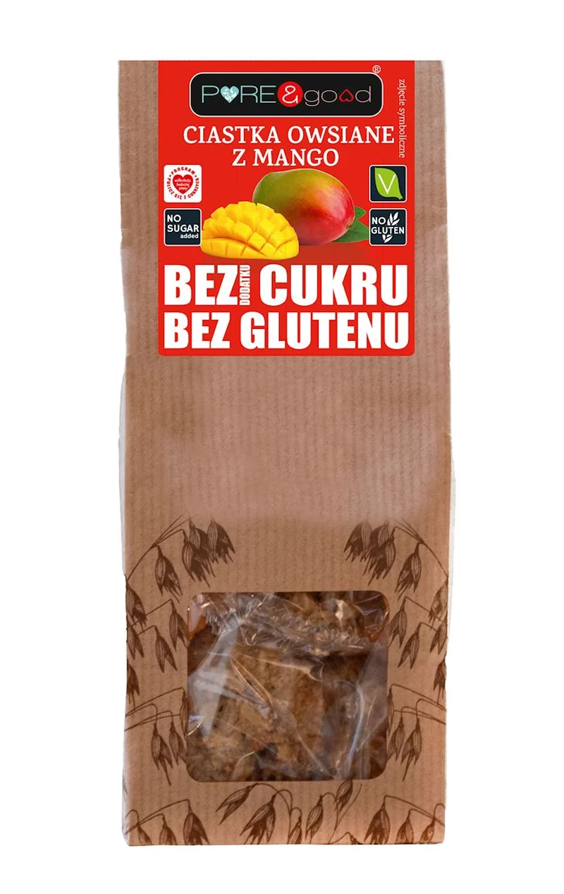 Glutenfreie Mango-Weizen-Kekse mit Mango 150 g - PURE&GOOD