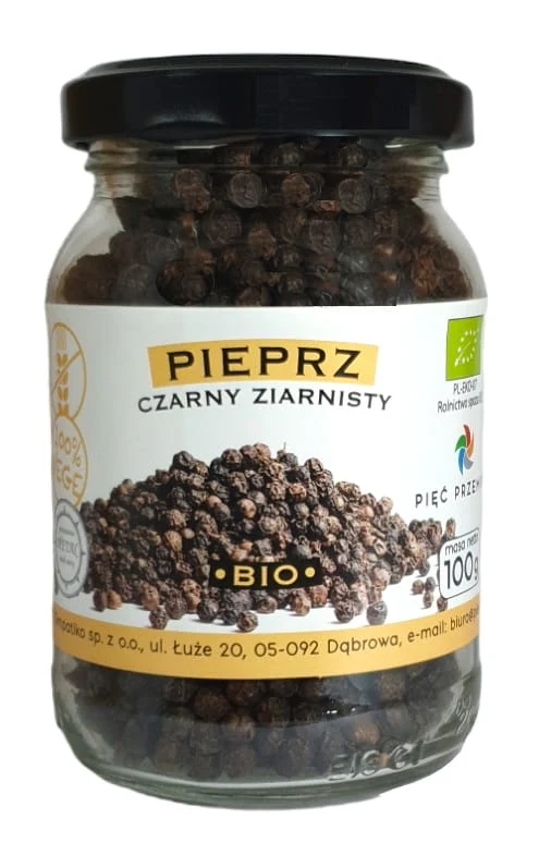 Glutenfreier schwarzer Pfeffer BIO 100 g - FIVE CHANGES