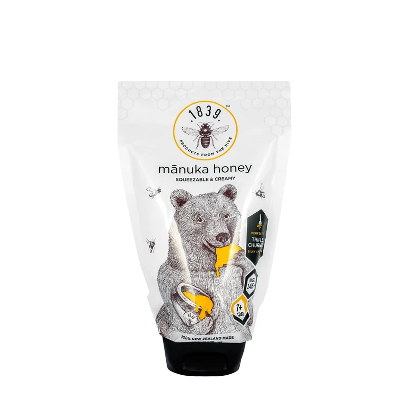 1839 Triple Churned Manuka Honey Squeezable&Creamy UMF 7+ 400g