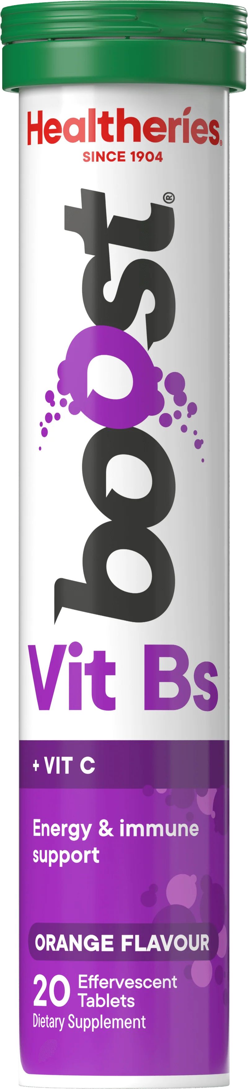 Healtheries Boost Effervescent Vit Bs Orange 20s