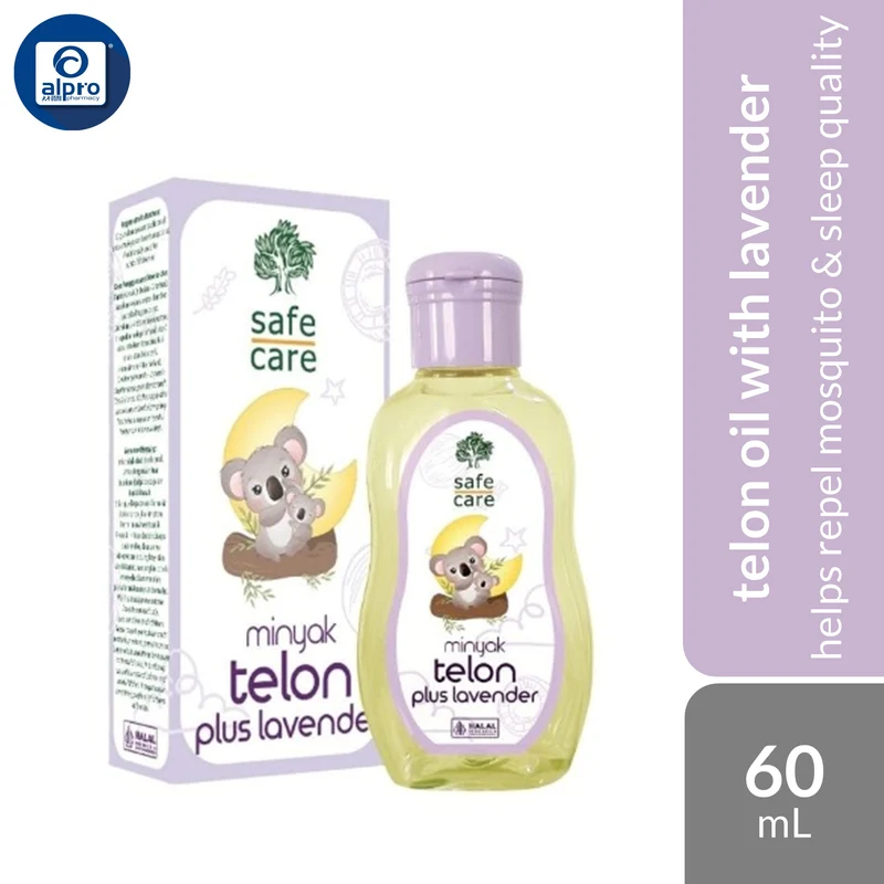 Safe Care Minyak Telon Plus Lavender 60mL | Helps Repel Mosquito & Sleep Quality