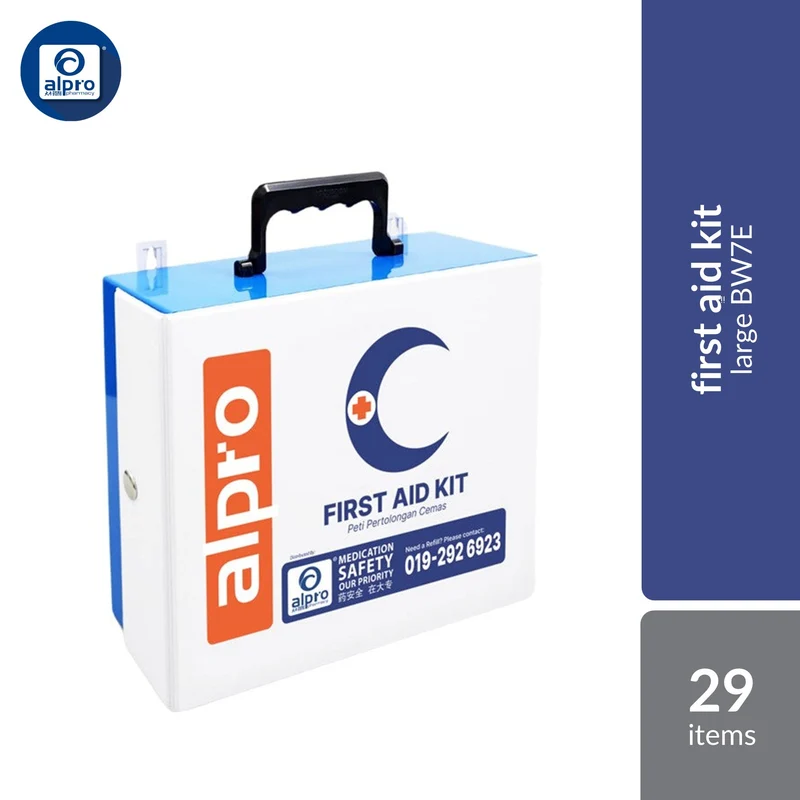 Alpro First Aid Kit – Equipped & Large PVC Case (BW7E)