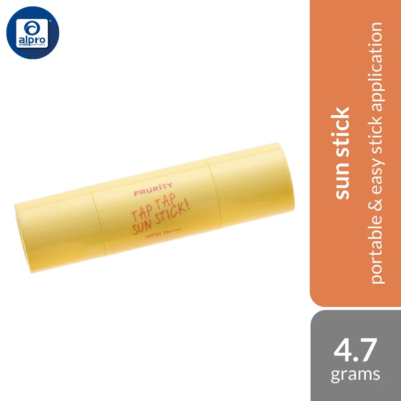PRURITY Tap Tap Sun Stick 4.7g | Portable & Easy Stick Application