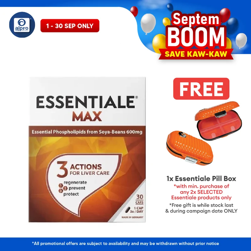 Essentiale Max 600mg Capsule 30's | Supports Daily Wellness