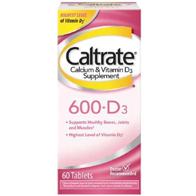 Caltrate 600mg + D3 Tablets 60'S