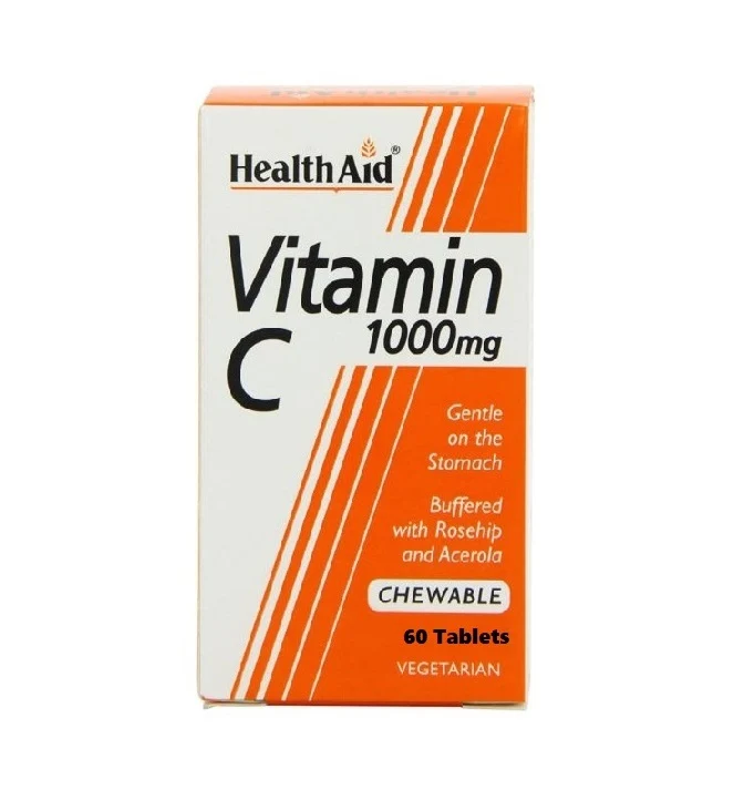Health Aid Vitamin C 1000mg Chewable Tablets 60'S