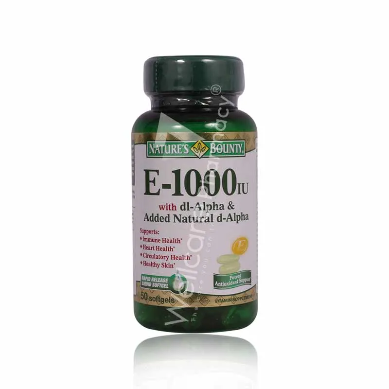 Nature'S Bounty Vitamin E 1000 Iu Softgel 50'S