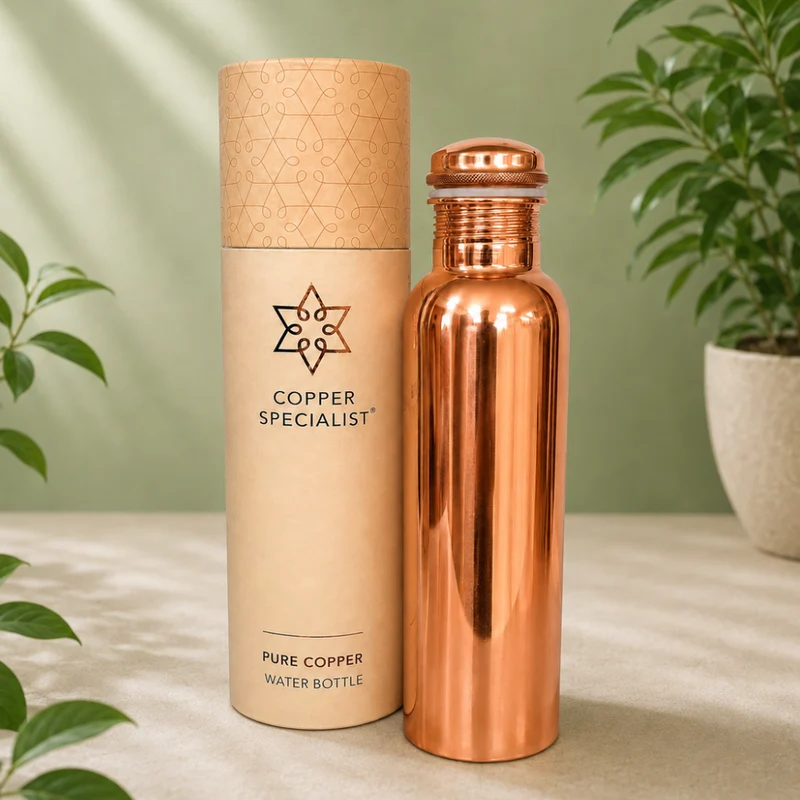 Kuparipullo Smooth Polished – 100 % kuparia | 1 L