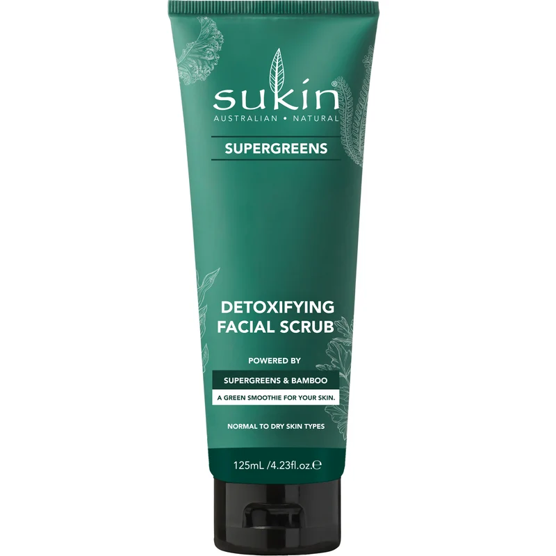 SUKIN SUPERGREENS DETOXIFYING FACIAL SCRUB 125ML