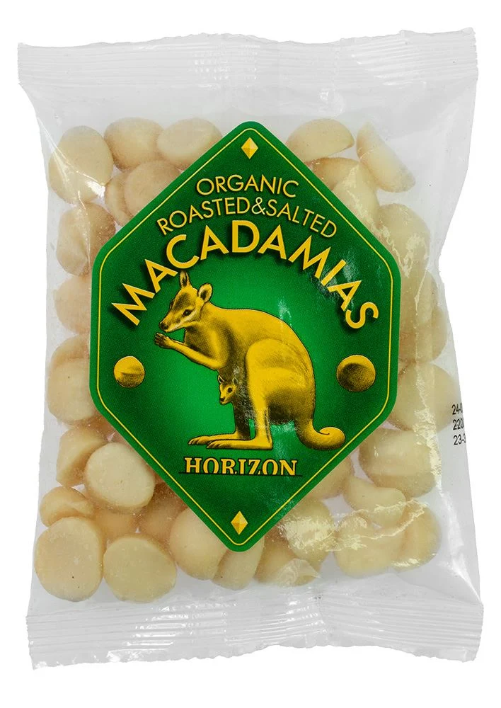 geröstete und gesalzene MACADAMIA NÜSSE BIO 100 g - HORIZON