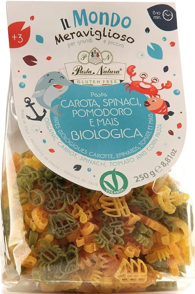 CHILDREN'S OCEAN GUELUTENFREIE MAKARON (COUQUER) BIO 250 g - PASTA NATURA