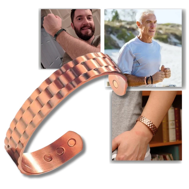 Armband i koppar med magnetisk terapi