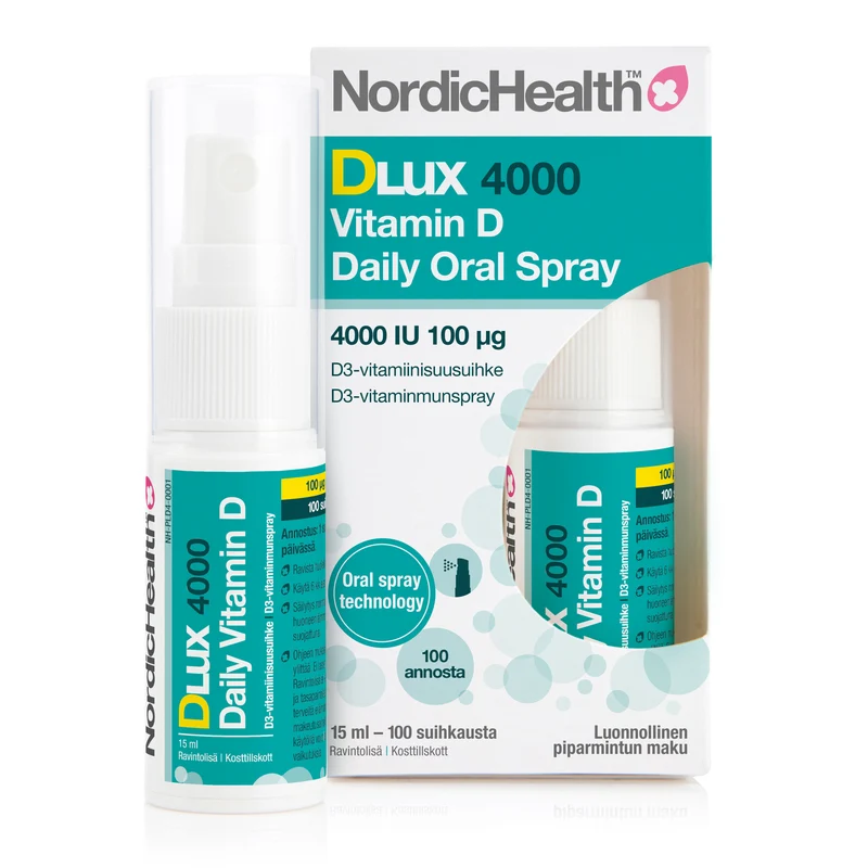 DLux 4000 D3-vitaminspray, 100 µg, 15 ml
