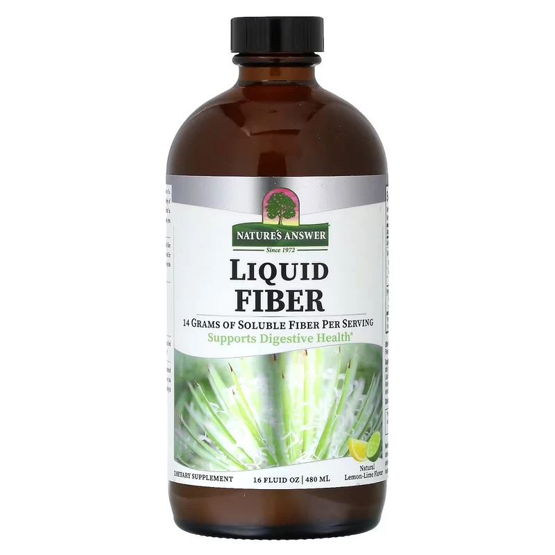 NATURE'S ANSWER Flüssige Ballaststoffe, Zitrone-Limette (480 ml)
