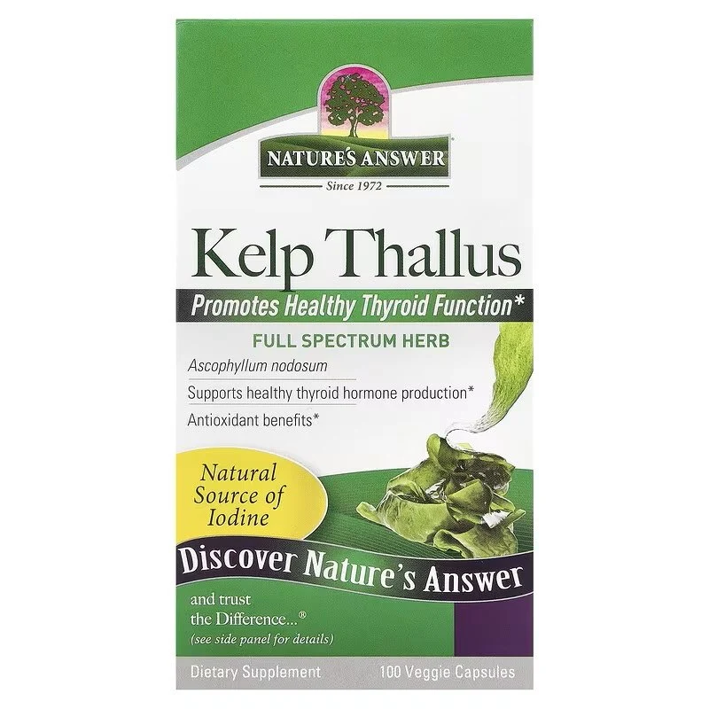 NATURE'S ANSWER Kelp Thallus - Kelp (100 Kapseln).