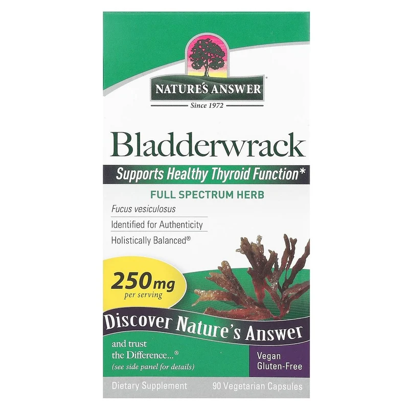 NATURE'S ANSWER Blasentang 250 mg - Blasentang (90 Kapseln).