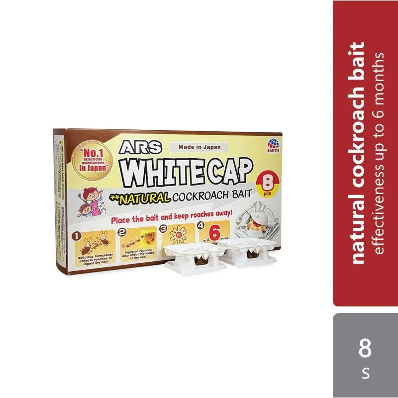 ARS White Cap Natural Cockroach Bait 8s