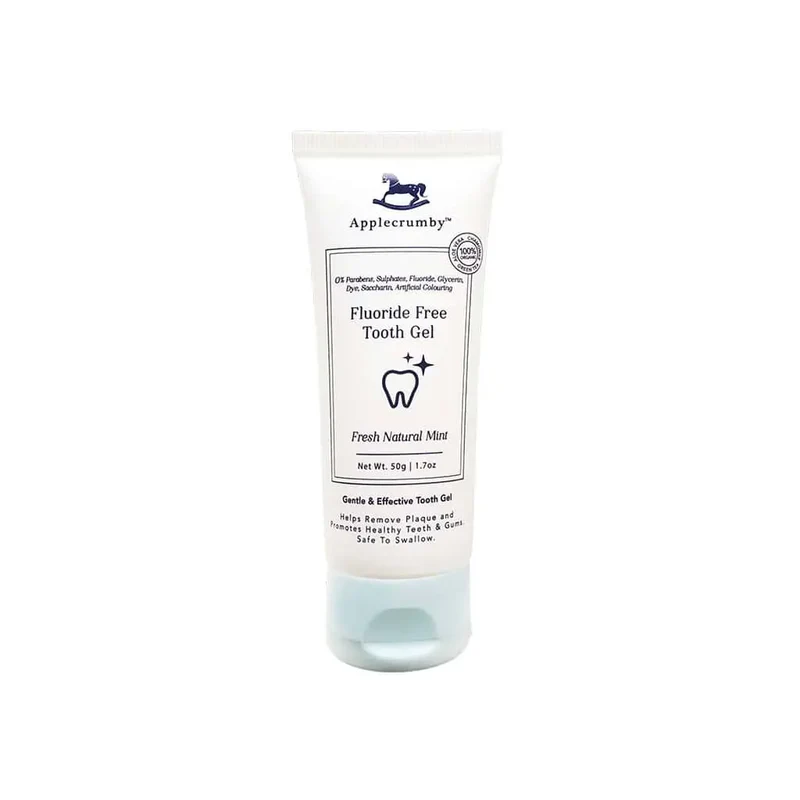 Applecrumby Toothpaste Toothgel (Natural Mint / Apple Pear / Banana Strawberry) 50g | Fluoride Free