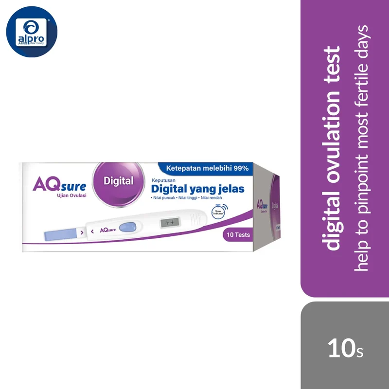 AQsure Digital Ovulation Test 10s | Help To Pinpoint Most Fertile Days