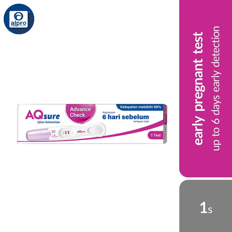 AQsure Advance Check Pregnancy Test 1s | Up To 6 Days Early Detection