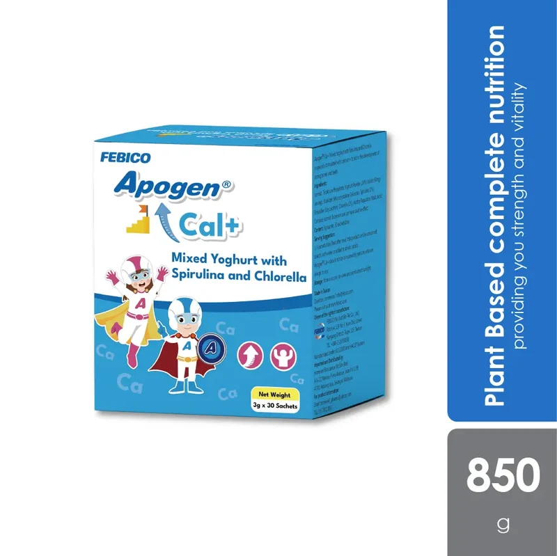 Apogen Cal+ 3G 30s | Calcium supplement for kids