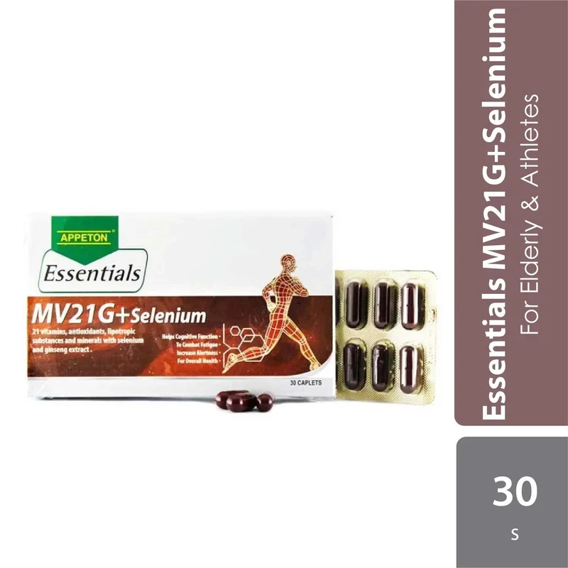 Appeton Essentials MV21g+Selenium with Ginseng Extract 30s | Well being