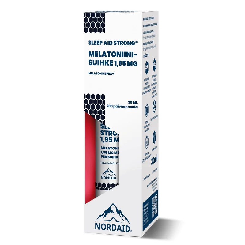 Nordaid Sleep Aid Strong melatoninspray 1,95 mg, 30 ml