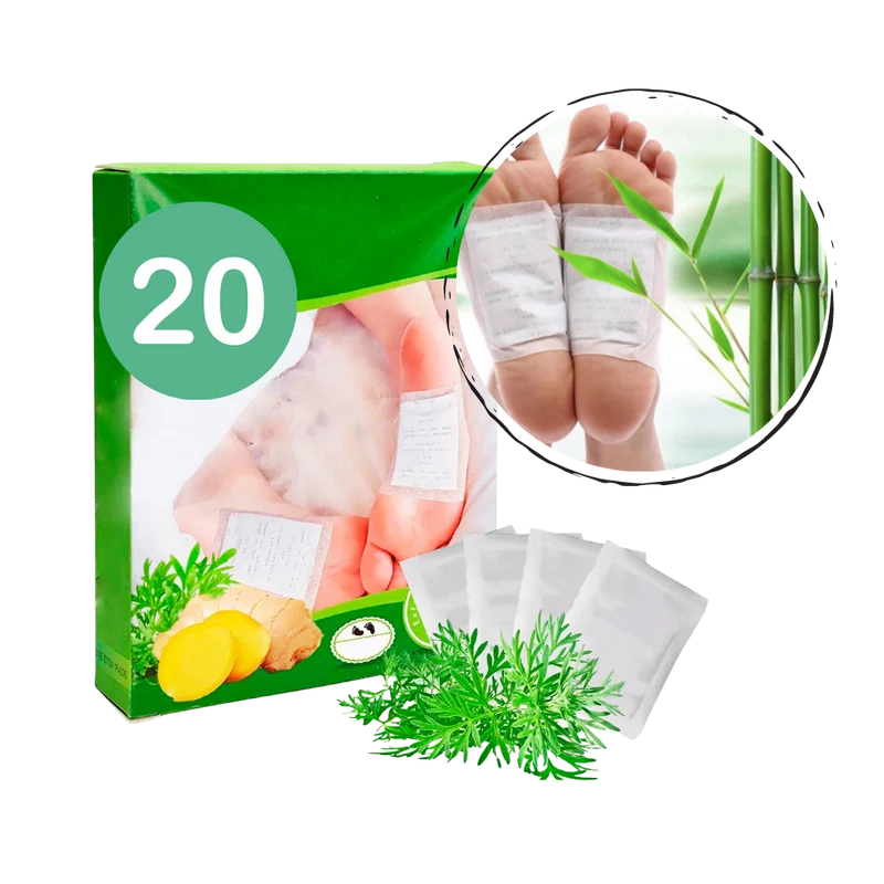 Naturliga detox fotplåster