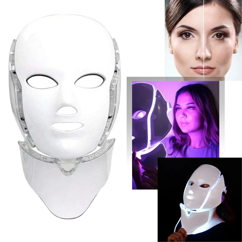 Professionell ansiktsmask med LED ljusterapi