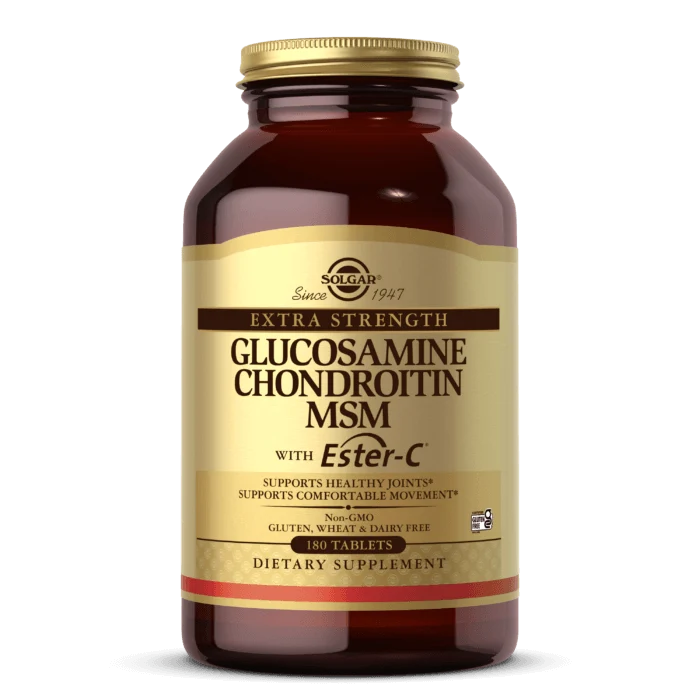 Extra Strength Glucosamin Chondroitin MSM mit Ester-C® (180 Tabletten).