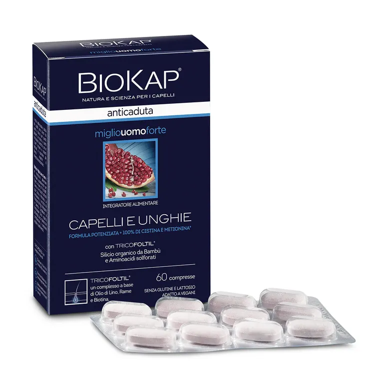 Biokap Miglio Uomo Forte - För mäns hår 60 tbl.